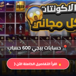 حسابات ببجي 600 حساب